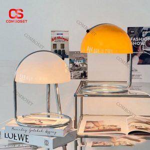 Đèn Bàn Chụp Vòm Phong Cách Bauhaus Ý Tối Giản, Thanh Lịch Sang Trọng
