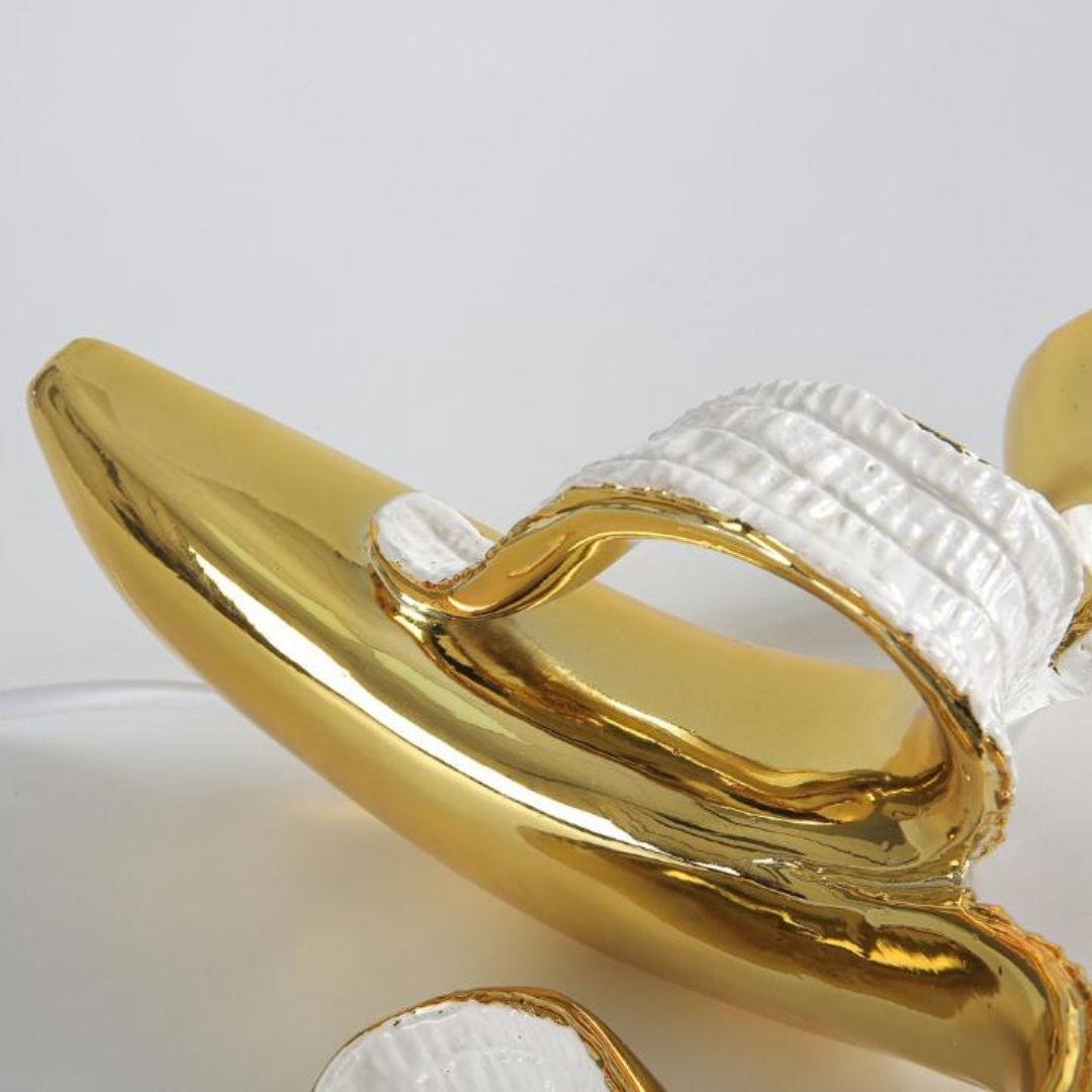 Đèn Bàn Hình Quả Chuối Mạ Điện Trang Trí Phòng Ngủ, Làm Quà Tặng Vui Nhộn