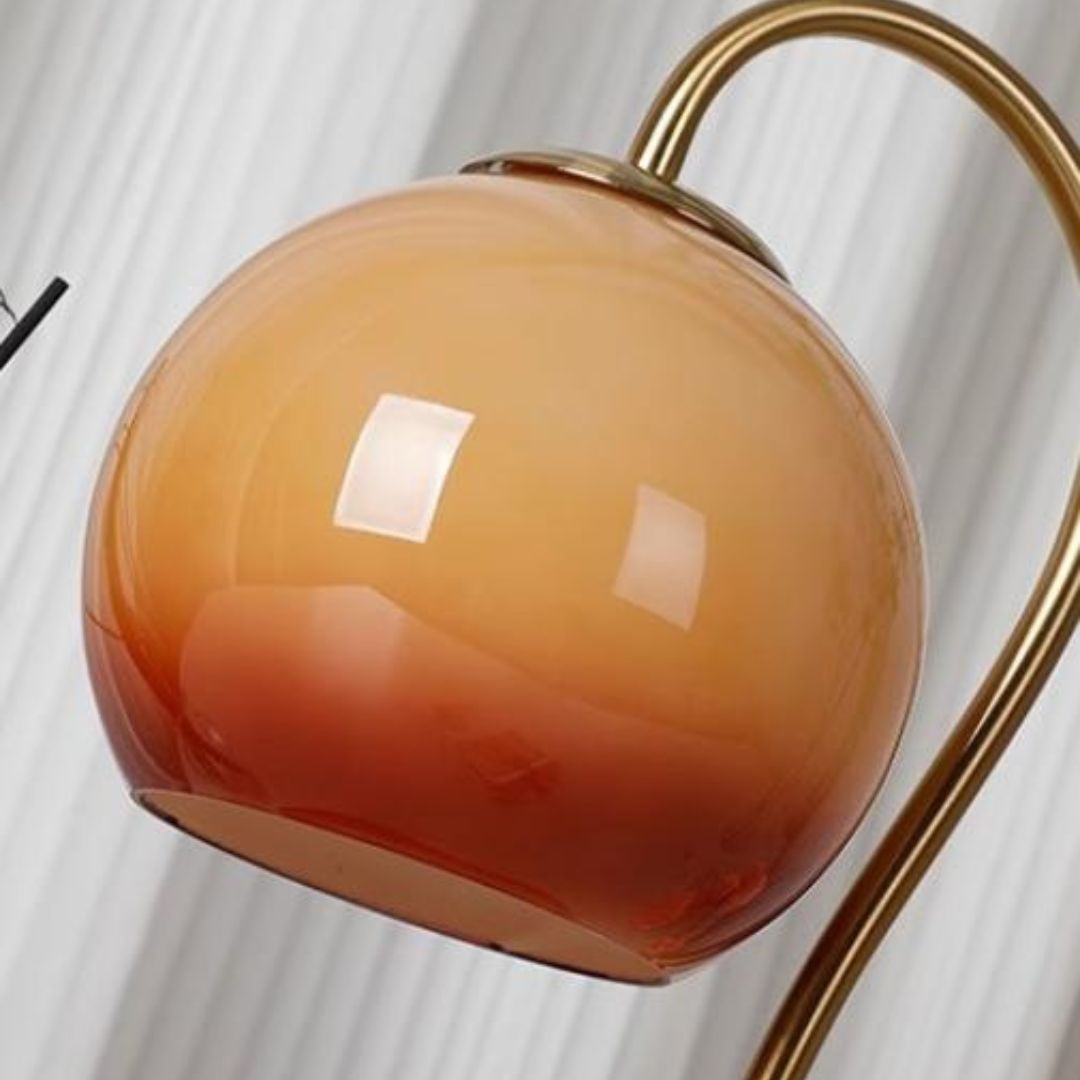 Đèn Bàn Xông Tinh Dầu Thủy Tinh Cam Kiểu Dáng Nghệ Thuật Decor Phòng Ngủ Sang Trọng