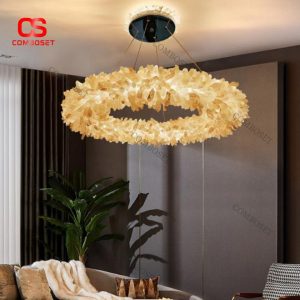 Đèn Chùm Vòng Hoa Pha Lê Thiết Kế Độc Đáo Cho Phòng Khách Hiện Đại