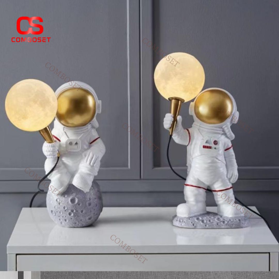 Đèn Decor Phi Hành Gia Cầm Bóng Trăng Đẹp Mắt, Ý Tưởng Trang Trí Hiện Đại
