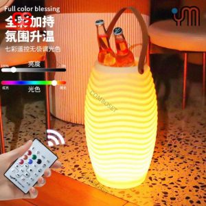 Đèn LED Xô Đá Đa Màu Trang Trí Quán Bar, Sảnh Tiệc, Nhà Hàng Ngoài Trời