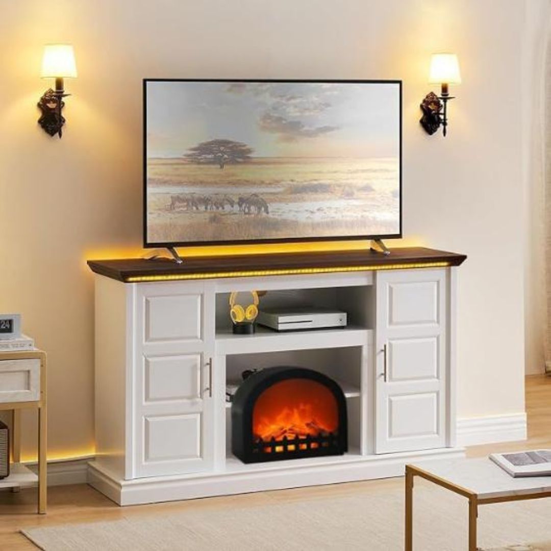 Đèn Lồng Lò Sưởi LED Sạc USB, Pin Cho Kệ TV, Phòng Khách, Làm Quà Tặng Người Thân