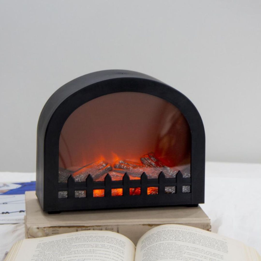 Đèn Lồng Lò Sưởi LED Sạc USB, Pin Cho Kệ TV, Phòng Khách, Làm Quà Tặng Người Thân