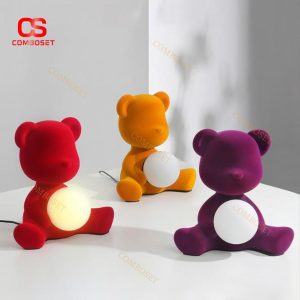 Đèn Ngủ Hình Gấu Dễ Thương Nhiều Màu Ánh Sáng Dịu Trang Trí Phòng Ngủ Cho Bé