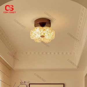 Đèn Ốp Trần Hoa 6 Cánh Nhựa Trong Suốt Decor Nhà Ở & Quán Cafe
