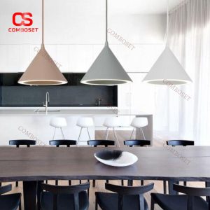 Đèn Thả Hình Nón Hiện Đại Nhiều Màu Trang Trí Phòng Ăn, Quán Cafe