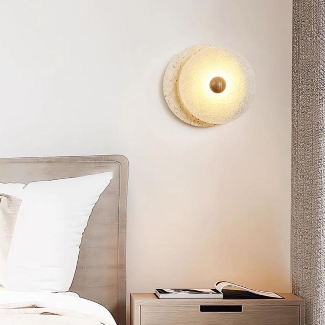 Đèn Tường 2 Lớp Tròn Phong Cách Bắc Âu Chiếu Sáng Góc Cafe, Cầu Thang, Phòng Khách