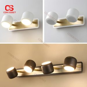 Đèn Tường LED Chụp PC Kết Hợp Khung Kim Loại Ánh Sáng Ấm Áp Cho Phòng Ngủ, Phòng Tắm