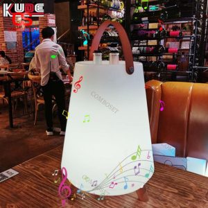 Xô Đá LED Di Động Có Quai Xách Tiện Lợi Phát Sáng 16 Màu Điều Khiển Từ Xa Cho Quán Bar