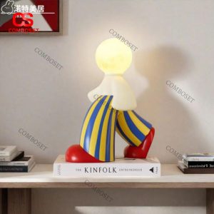 Đèn Bàn Hình Chú Hề Sáng Tạo, Decor Độc Đáo Cho Căn Phòng Hiện Đại, Quà Tặng