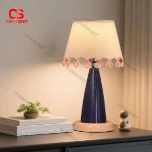 Đèn Bàn Pastel Xanh Hồng Trang Trí Phòng Ngủ Ngọt Ngào, Tinh Tế