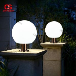 Đèn Cầu Năng Lượng Mặt Trời Cao Cấp Thiết Kế Tối Giản Trang Trí Sân Vườn Hiện Đại