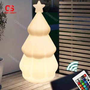 Đèn Cây Thông LED 16 RGB Kèm Remote Tiện Lợi, Chống Nước Decor Sân Vườn, Sự Kiện Giáng Sinh