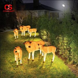 Đèn LED Hình Bò Cao Cấp Check-in Độc Đáo Cho Không Gian Ngoại Thất