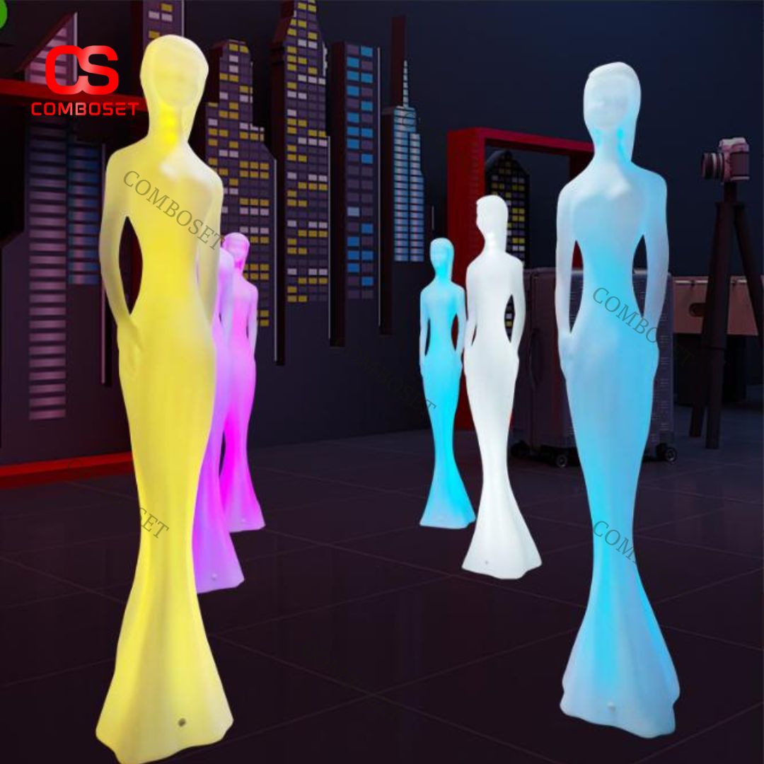 Đèn LED Hình Cô Gái Decor Sảnh Tiệc Sự Kiện Sang Trọng Nội - Ngoại Thất, Kèm Remote