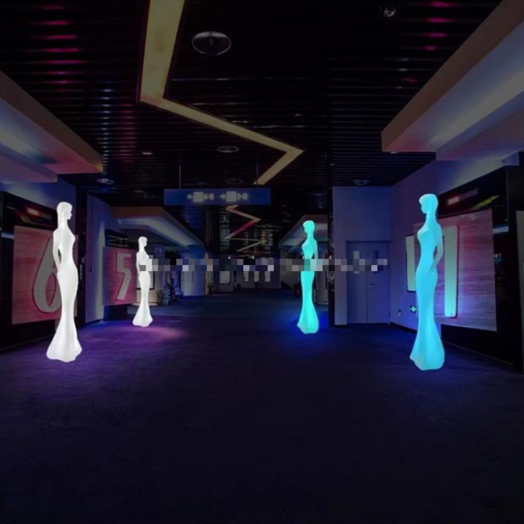 Đèn LED Hình Cô Gái Decor Sảnh Tiệc Sự Kiện Sang Trọng Nội - Ngoại Thất, Kèm Remote