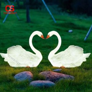 Đèn LED Thiên Nga Trắng Thiết Kế 3D Chống Thấm Nước Trang Trí Sân Vườn Cao Cấp