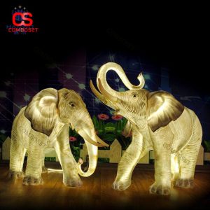 Đèn LED Voi Phát Sáng Trang Trí Khu Vui Chơi, Sở Thú Đặc Sắc Cho Trẻ Em