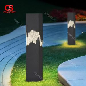 Đèn Lối Đi Sân Vườn Cắt Hoa Văn Nghệ Thuật Bằng Kim Loại Sơn Tĩnh Điện