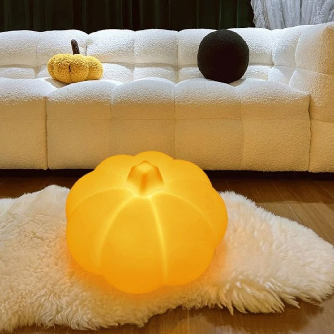 Đèn Sàn Hình Bí Ngô Trang Trí Ngoài Trời Chống Nước Có Điều Khiển Từ Xa Nhiều Màu Sắc