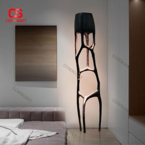 Đèn Sàn Nghệ Thuật 3 Chiều Cao Cấp Tạo Hình Khung Tự Nhiên Sang Trọng Cho Nhà Đương Đại