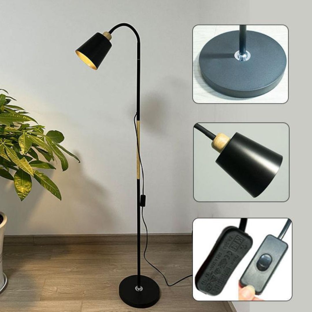 Đèn Sàn Tối Giản Xoay 360 Độ Có 3 Chế Độ Sáng Linh Hoạt Cho Phòng Khách, Khách Sạn