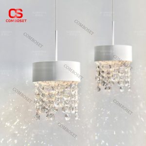 Đèn Thả Pha Lê Mini 3 Chế Độ Sáng Cao Cấp Cho Phòng Ngủ, Khách Sạn Hiện Đại