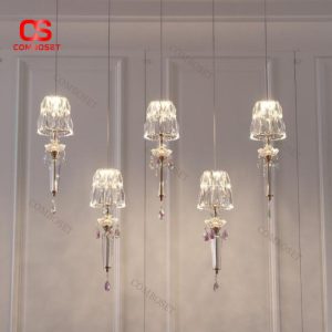 Đèn Thả Pha Lê Trong Suốt 3 Màu Sáng Tinh Tế Phù Hợp Cho Mọi Không Gian Nội Thất