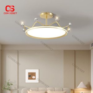 Đèn Trần Vương Miện Công Chúa Ánh Sáng Quang Phổ Bảo Vệ Mắt Cho Trẻ