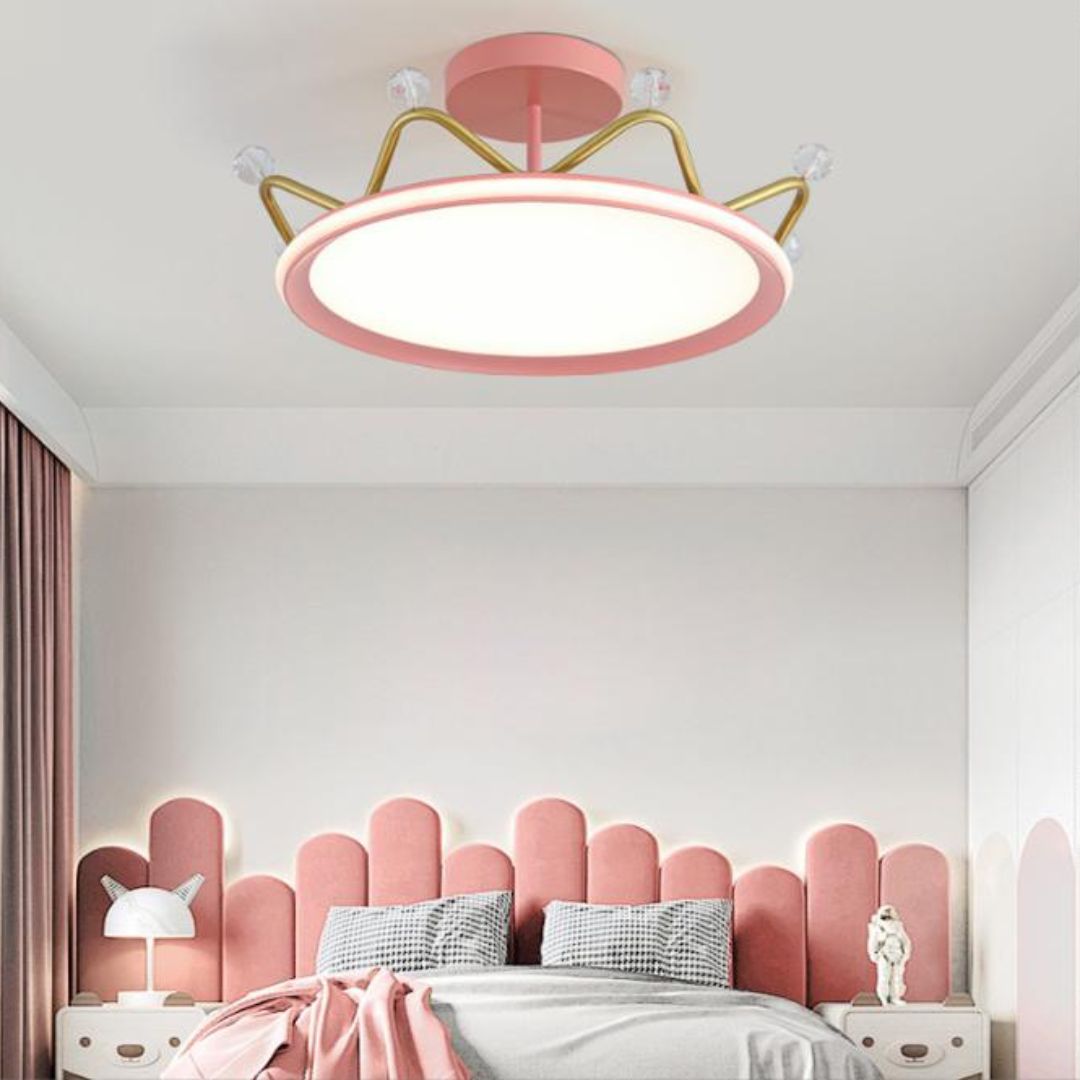 Đèn Trần Vương Miện Công Chúa Ánh Sáng Quang Phổ Bảo Vệ Mắt Cho Trẻ