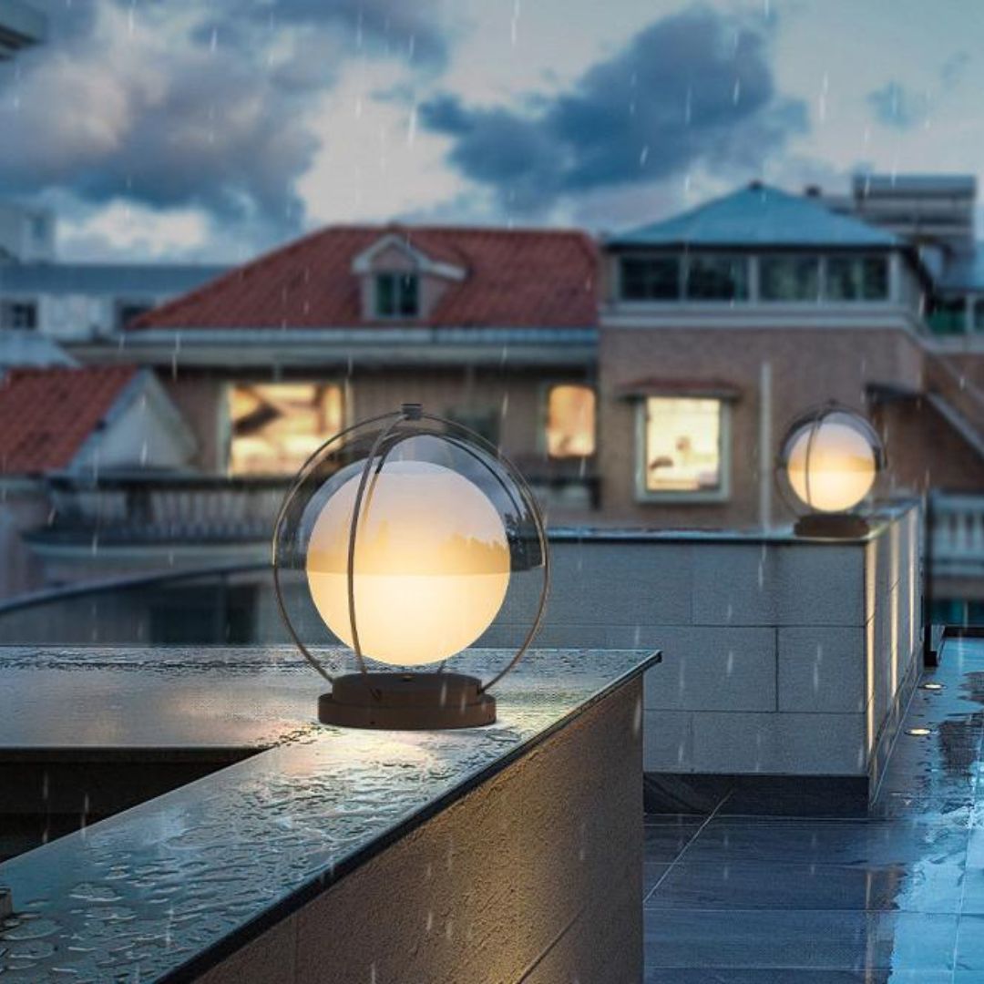 Đèn Trụ Cầu Kim Loại Hiện Đại Chiếu Sáng Ngoài Trời Sang Trọng, Bền Bỉ