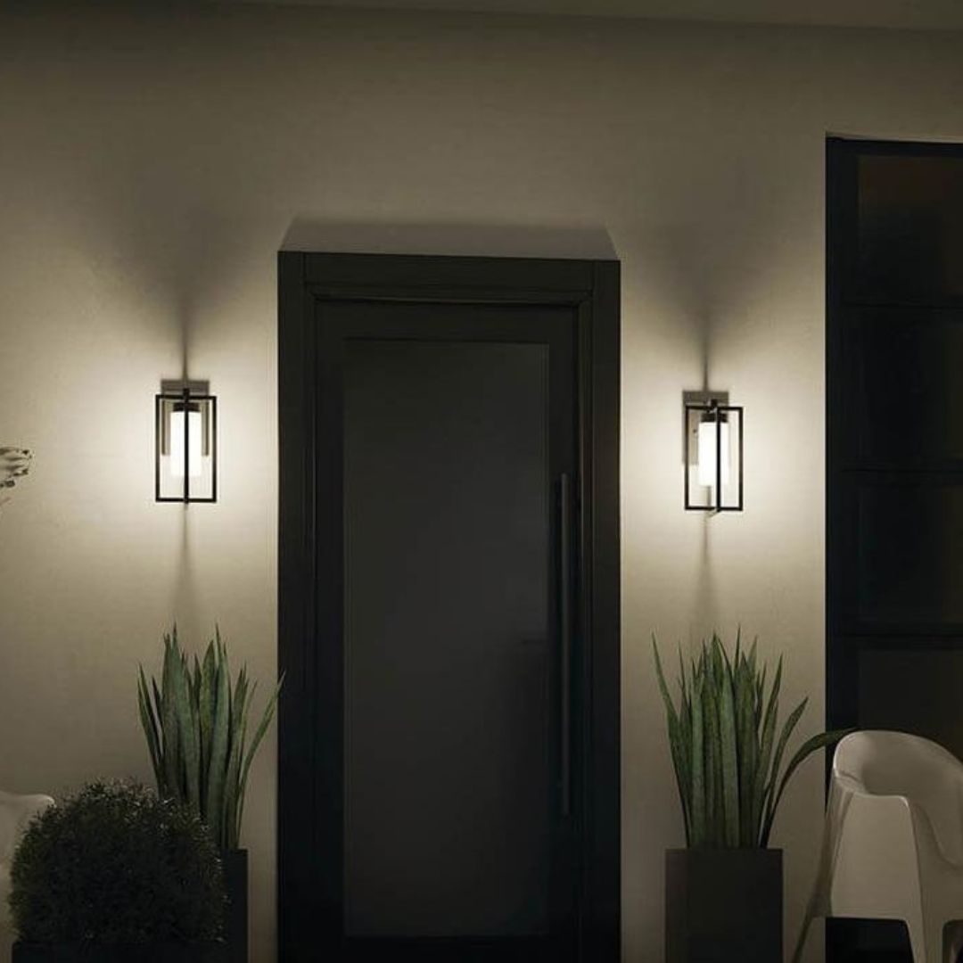 Đèn Tường Ngoài Trời Khung Vuông Tối Giản Chống Nước, Chiếu Sáng Hành Lang – Ban Công