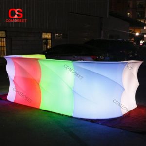 Quầy Bar Phát Sáng RGB Thiết Kế Nghệ Thuật Ấn Tượng Ngoài Trời & Trong Nhà