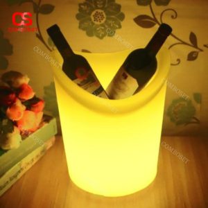 Xô Đá LED Uốn Lượn Đổi Màu, Trang Trí Bar Tiệc Ngoài Trời Sang Chảnh