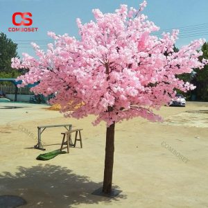 Cây Hoa Anh Đào Giả Tán Lớn Trang Trí Phòng Khách Biệt Thự Sang