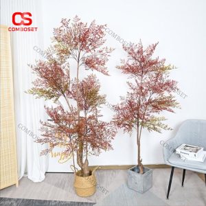 Cây Phong Lá Đỏ Giả Trang Trí Nội Thất Hiện Đại Sang Trọng Cấp