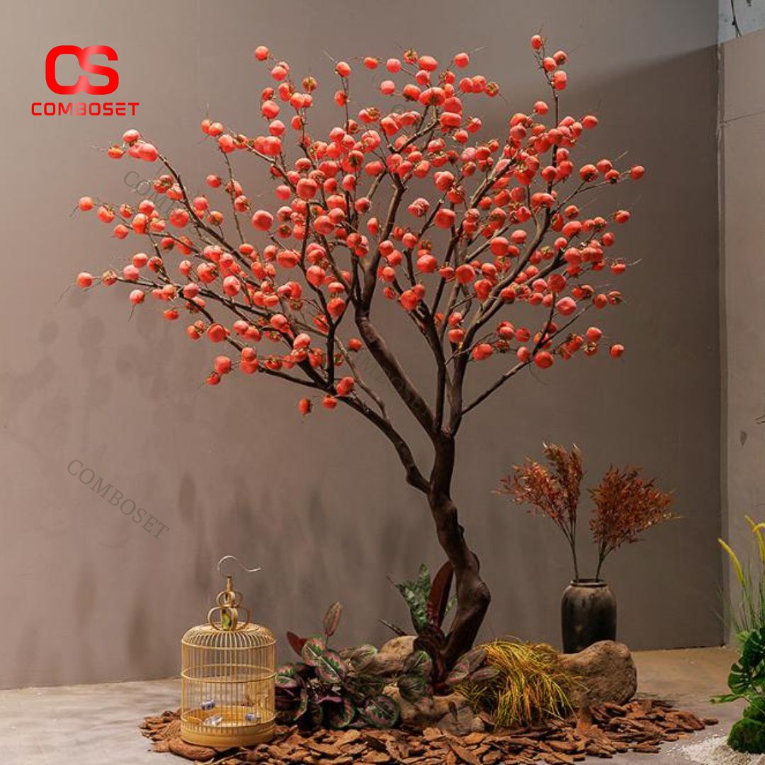 Cây Quả Hồng Giả Trang Trí Ngày Tết Mang Ý Nghĩa Sung Túc