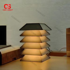 Đèn Bàn Xếp Lớp Thiết Kế Độc Đáo Chiếu Sáng Trang Trí Phòng Khách