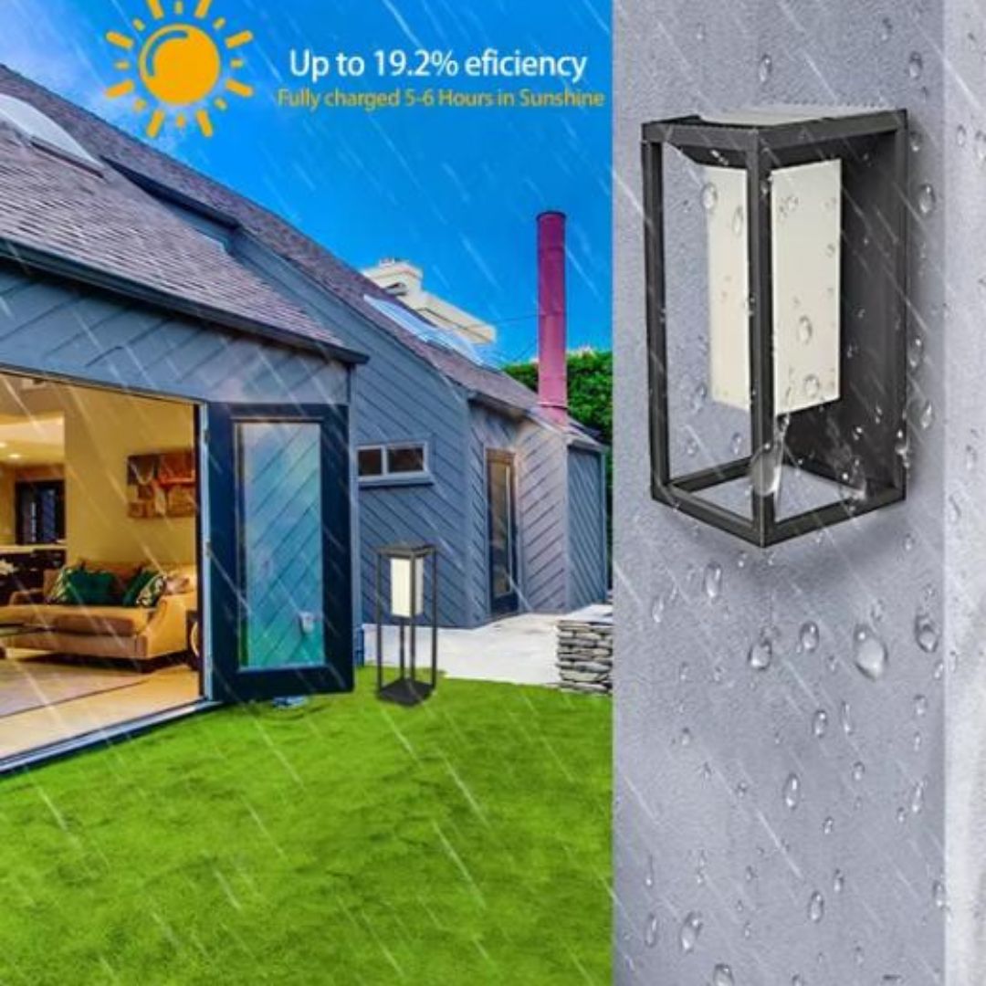 Đèn Gắn Tường Ngoại Thất Khung Mở Ánh Sáng Trang Trí Đẳng Cấp Cho Lối Đi & Sân Vườn