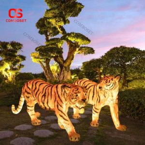 Đèn Hổ Sân Vườn Mô Phỏng Thật Hiệu Ứng Ánh Sáng Cuốn Hút, Chống Thấm Nước