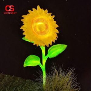 Đèn Hoa Hướng Dương Phát Sáng Trang Trí Quán Cafe, Sân Vườn, Sự Kiện