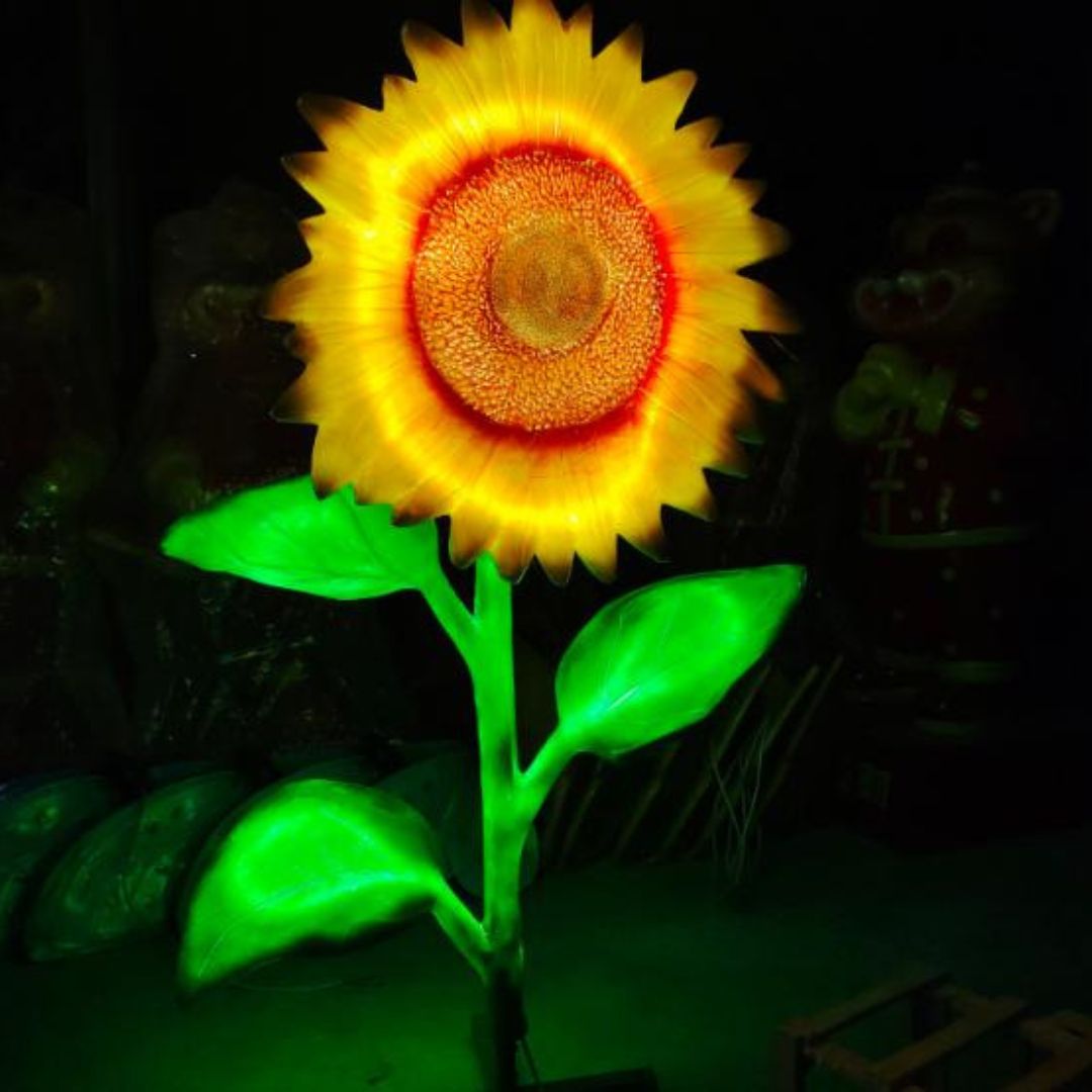 Đèn Hoa Hướng Dương Phát Sáng Trang Trí Quán Cafe, Sân Vườn, Sự Kiện