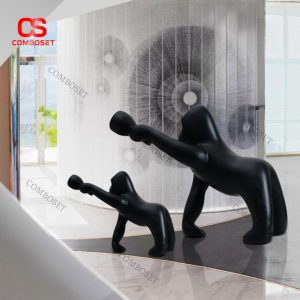 Đèn Sàn Decor Tượng Khỉ Phong Cách Contemporary Cá Tính