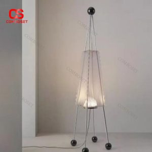 Đèn Sàn Hình Tháp Chân Bi Trang Trí Hiện Đại Cho Phòng Khách, Phòng Ngủ
