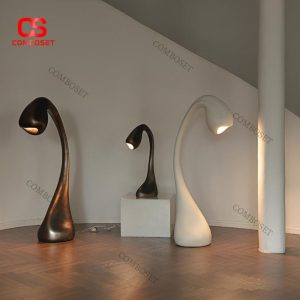 Đèn Sàn Nghệ Thuật Form Tự Do Điều Chỉnh Độ Sáng Phong Cách Châu Âu