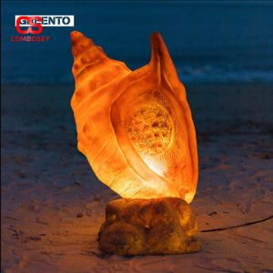 Đèn Sò Biển Phát Sáng Chống Nước Trang Trí Bãi Biển & Resort Cao Cấp