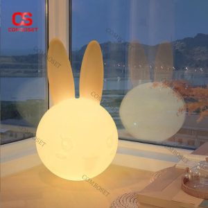Đèn Thỏ Phát Sáng Cỡ Lớn Decor Góc Phòng Dễ Thương Cho Bé & Người Lớn