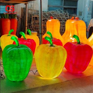 Đèn Trang Trí Hình Ớt Chuông Phát Sáng Trang Trí Quán Café, Khu Vui Chơi