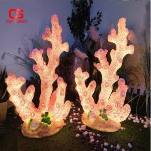 Đèn Trang Trí San Hô Phát Quang Tạo Không Gian Biển Ánh Sáng Mơ Màng